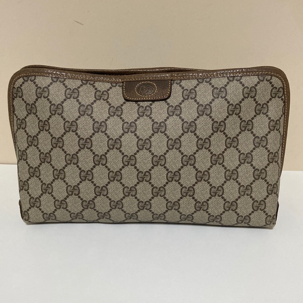 Gucci Coated Canvas Cosmetic Bag